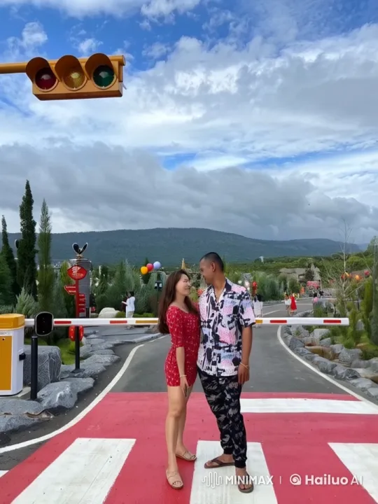 Couple in Love Amidst Serene Park Setting – AI Generated Video | Hailuo AI