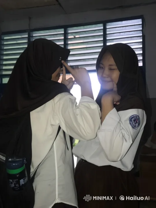 Animated Kung Fu Fight Between Two Hijab-Wearing Students – AI Generated Video | Hailuo AI