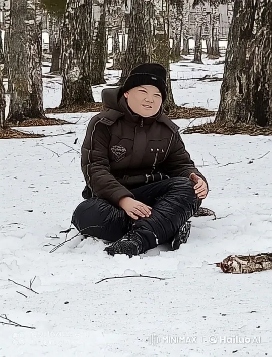 Winter Forest Scene in Live2D Animation – AI Generated Video | Hailuo AI