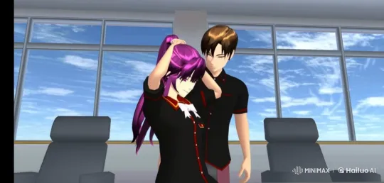 Affectionate Moment Captured in Live2D Animation – AI Generated Video | Hailuo AI