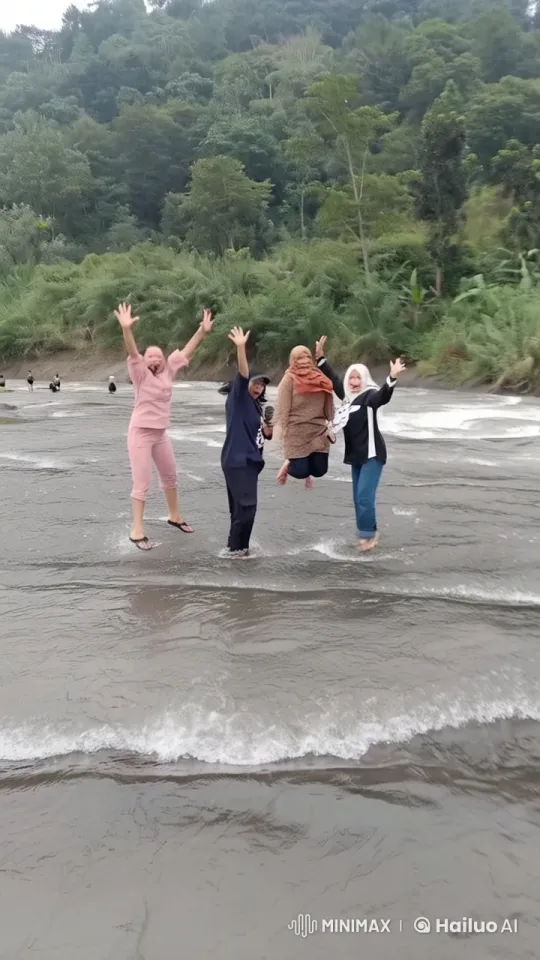 Live2D Animated Kung Fu Fight in Lush River Setting – AI Generated Video | Hailuo AI
