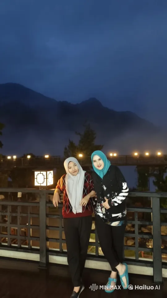Live2D Animated Kungfu Performance on Mountainous Night Background – AI Generated Video | Hailuo AI