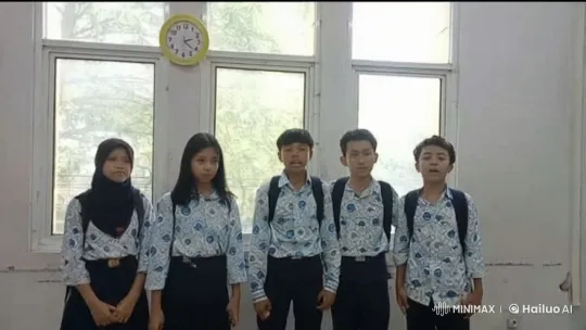 Students Practice Coordinated Kung Fu in Bright Classroom – AI Generated Video | Hailuo AI