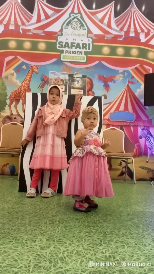 Children's Kung Fu in Circus Theme at Taman Safari Prigen – AI Generated Video | Hailuo AI