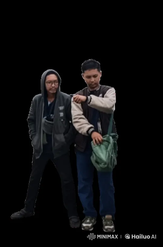 Two Young Men Perform Energetic Kung Fu Routine – AI Generated Video | Hailuo AI