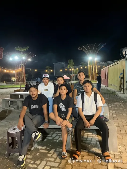 Friends Enjoy Synchronized Kung Fu in Animated Night Scene – AI Generated Video | Hailuo AI