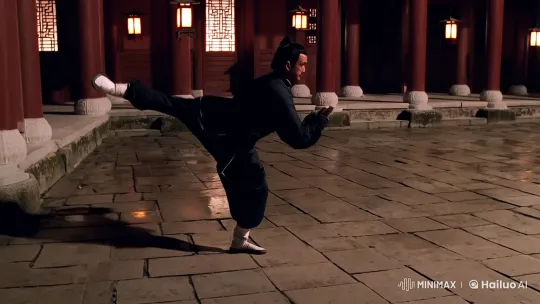 Ancient Courtyard Kung Fu Display – AI Generated Video | Hailuo AI
