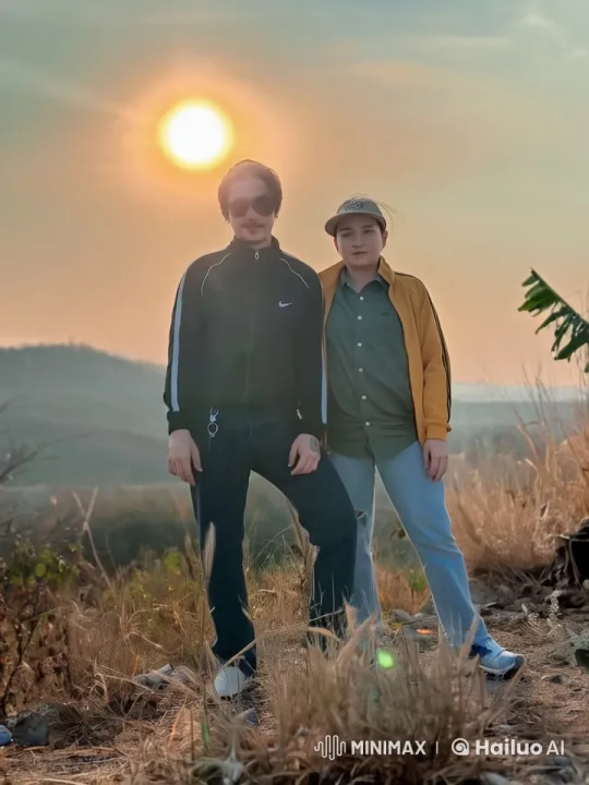 Live2D Animated Kungfu Fight in Sunset Scenery – AI Generated Video | Hailuo AI