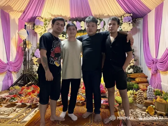 Friends Display Martial Arts Prowess at Vibrant Event – AI Generated Video | Hailuo AI