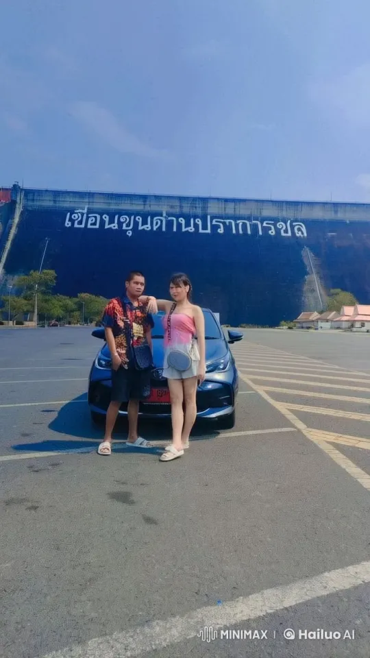 Couple Performs Kungfu in Front of Thai Dam Scene – AI Generated Video | Hailuo AI