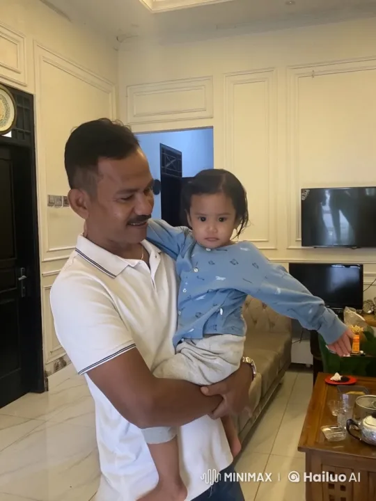 Man and Child Practice Kung Fu in Living Room – AI Generated Video | Hailuo AI