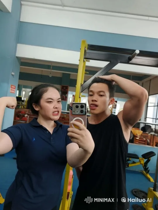 Dynamic Fitness Kung Fu Display in Live2D Gym Setting – AI Generated Video | Hailuo AI