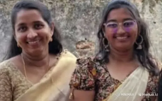 Two Women Share Passionate Kiss Against Rustic Wall – AI Generated Video | Hailuo AI