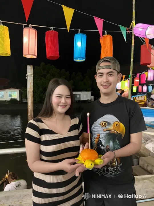 Couple Practices Kung Fu in Vibrant Night Market – AI Generated Video | Hailuo AI