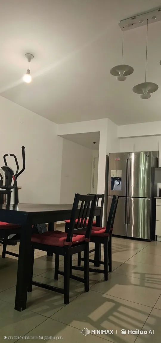 White Dog Navigates Kitchen, Climbs Table Chair – AI Generated Video | Hailuo AI