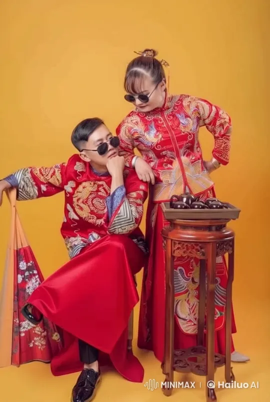 Live2D Animation Showcasing Traditional Chinese Attire and Kung Fu Stances – AI Generated Video | Hailuo AI