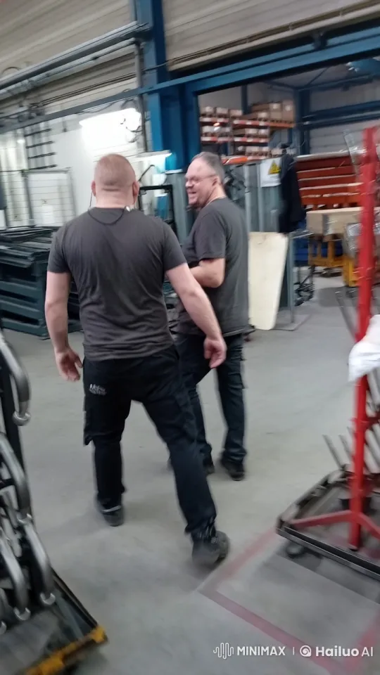 Dynamic Kungfu Fight in Industrial Warehouse Setting – AI Generated Video | Hailuo AI