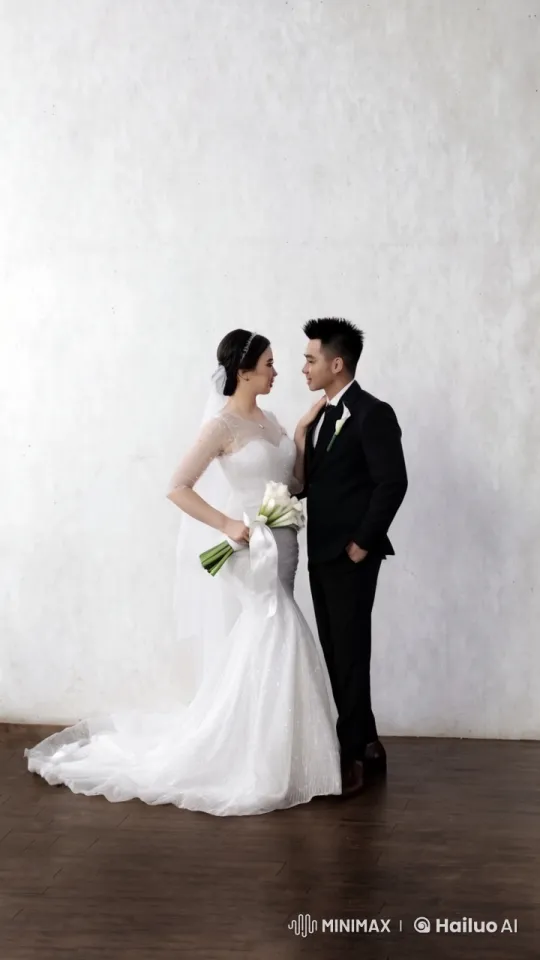 Playful and Tender Moments at Wedding – AI Generated Video | Hailuo AI