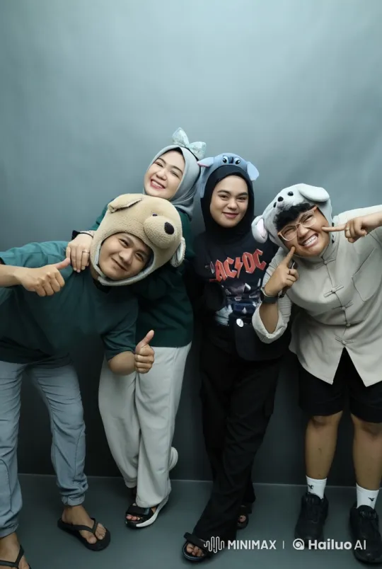 Live2D Animated Characters Showcase Kungfu Skills in Animal Headgear – AI Generated Video | Hailuo AI