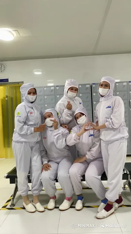Live2D Animated Kung Fu Performance in Cleanroom Suits – AI Generated Video | Hailuo AI