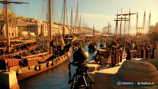 Mediterranean Port City: A Cinematic Journey – AI Generated Video | Hailuo AI