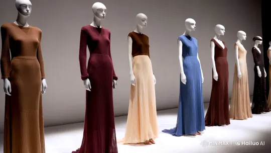 Exquisite Spring Dresses Showcase in Minimalist Setting – AI Generated Video | Hailuo AI