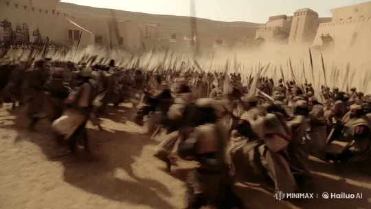 6th Century Battlefield: Immersive Warrior POV Chaos – AI Generated Video | Hailuo AI