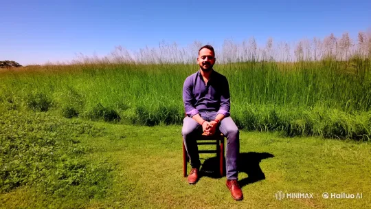 Man Levitates and Dances in Vast Sunlit Field – AI Generated Video | Hailuo AI