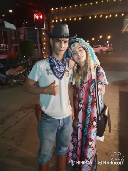 Cowboy and Indigenous Fighter Engage in Dynamic Street Battle – AI Generated Video | Hailuo AI