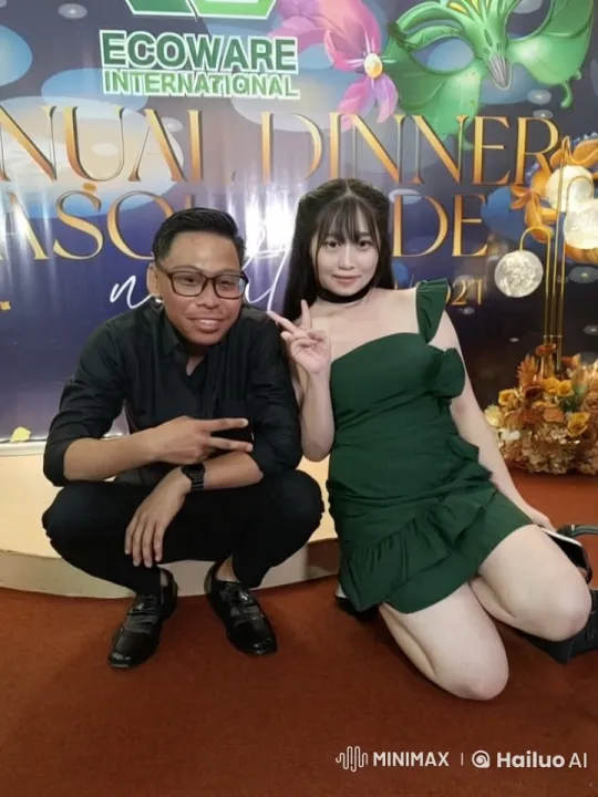 Couple Performs Kung Fu at Festive Masquerade Event – AI Generated Video | Hailuo AI