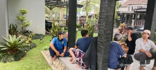 Tropical Garden Scene with Relaxing Individuals – AI Generated Video | Hailuo AI
