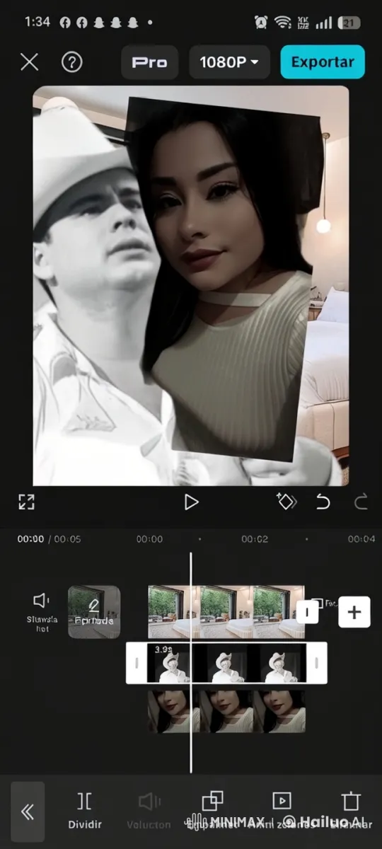 Affectionate Gesture: Man Hugs and Kisses Woman – AI Generated Video | Hailuo AI