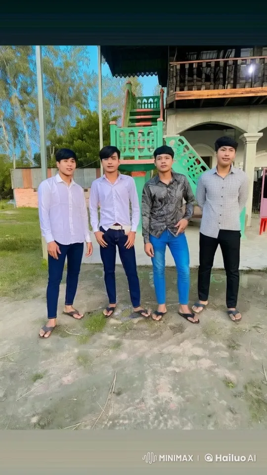 Four Friends Enjoying a Casual Day Outdoors – AI Generated Video | Hailuo AI