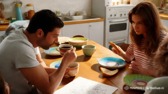 Family Breakfast Inspires Young Inventor's Chaos – AI Generated Video | Hailuo AI