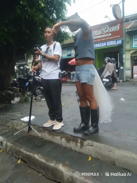 Rainy Street Kungfu Performance in Live2D Animation – AI Generated Video | Hailuo AI