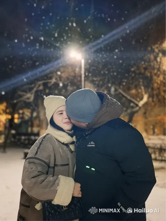 Animated Kung Fu Battle in Snowy Night Setting – AI Generated Video | Hailuo AI