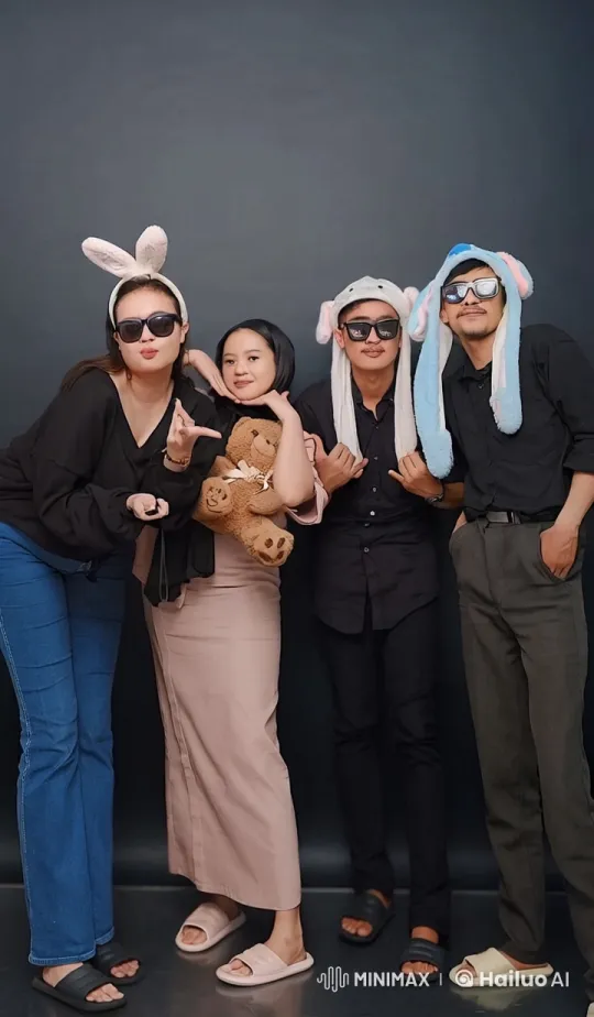 Friends in Animal Headbands Engage in Playful Kung Fu Fight – AI Generated Video | Hailuo AI