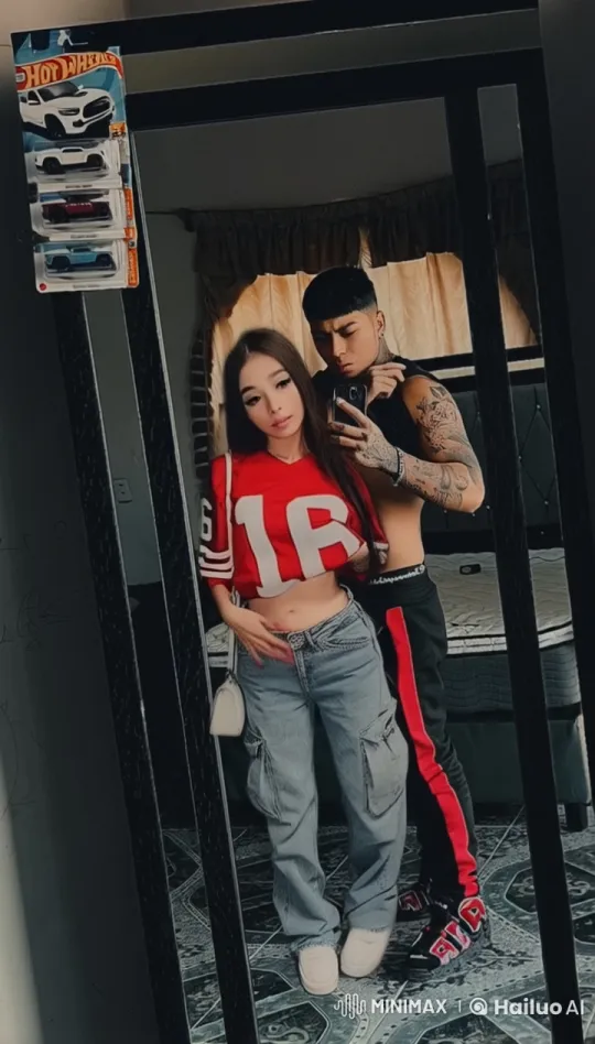 Young Couple's Intimate Selfie to Kiss in Live2D Animation – AI Generated Video | Hailuo AI