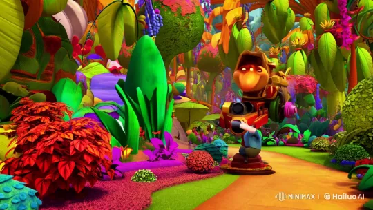 Peashooter Battles Crazy Dave in Fantastical Garden Chase – AI Generated Video | Hailuo AI