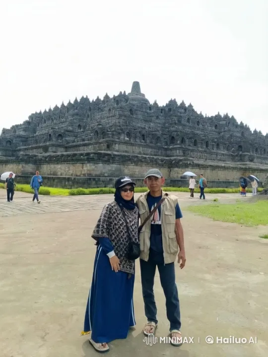 Couple Performs Kung Fu at Borobudur Temple – AI Generated Video | Hailuo AI
