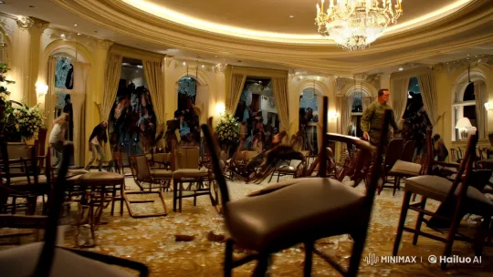 Zombies Invade Mar-a-Lago in Chaotic Thriller Scene – AI Generated Video | Hailuo AI