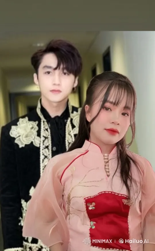 Affectionate Embrace Between Man and Woman in Traditional Attire – AI Generated Video | Hailuo AI
