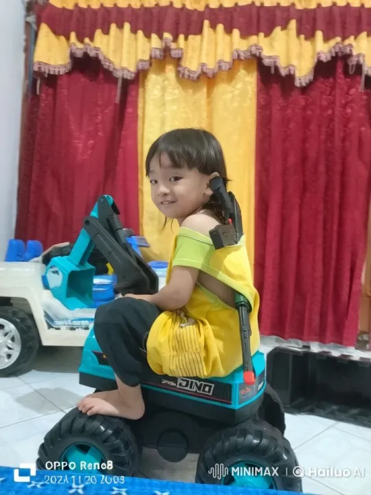 Child Practicing Kung Fu on Toy Vehicle – AI Generated Video | Hailuo AI