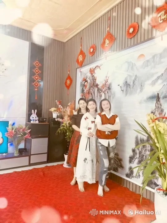 Friends Display Martial Arts Skills in Festive Setting – AI Generated Video | Hailuo AI