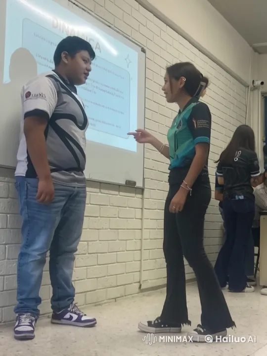 Live2D Classroom Scene: Boy Kisses Girl on Cheek – AI Generated Video | Hailuo AI