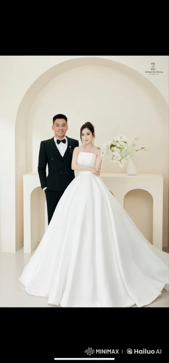 Wedding Attired Couple Perform Graceful Kung Fu – AI Generated Video | Hailuo AI