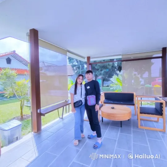 Two Youths Practice Kungfu in Lush Outdoor Setting – AI Generated Video | Hailuo AI