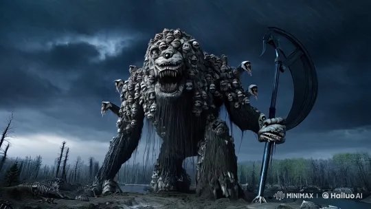 Necrópolis: A Storm-Bound Titan of Decay and Dread – AI Generated Video | Hailuo AI