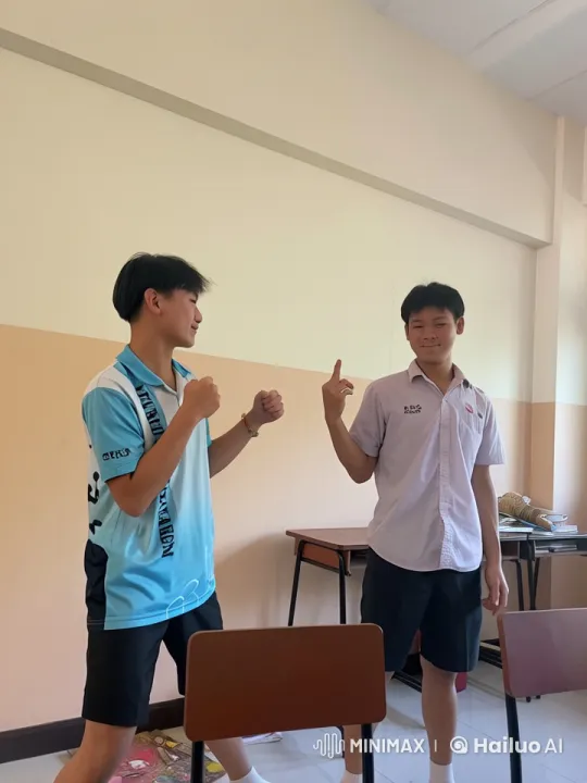 Live2D Animated Kung Fu Fight in Classroom Setting – AI Generated Video | Hailuo AI