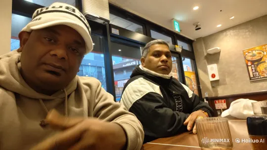 Live2D Streetwear Fight in Fast-Food Setting – AI Generated Video | Hailuo AI